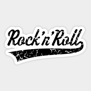 Rock 'n' Roll Vintage (Black) Sticker